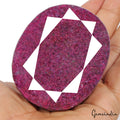 Certified 1970 Ct Natural African Red Ruby Oval Faceted Cut Huge Size Loose Gem