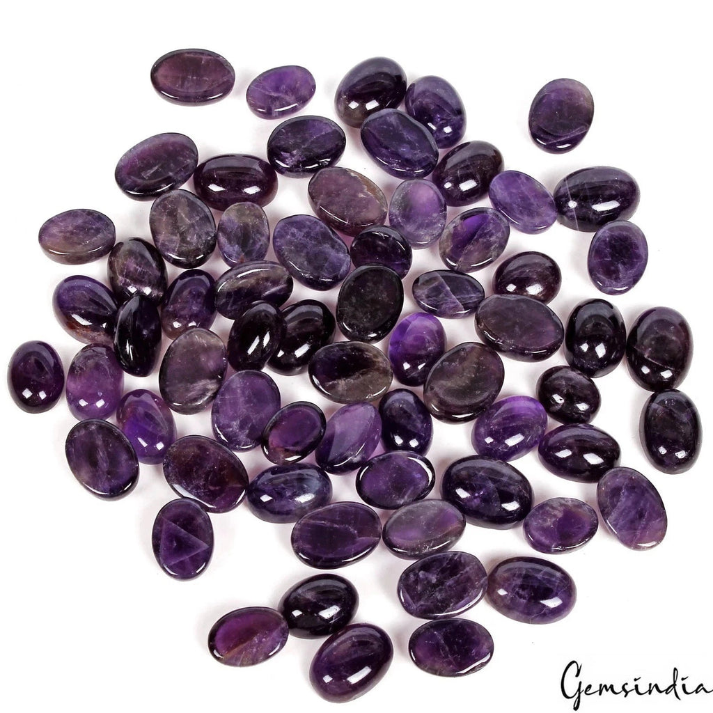 Amethyst Lot, Loose Gemstone, Purple — 65 Pieces, 13mm to 18mm, 650 Ct, Madagascar