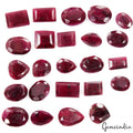 207 Cts Natural Red Ruby Mix Cut Loose Ring Size Certified Gemstones Lot~ 24 Pcs