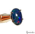 1.85 Cts Natural Ethiopian Color Play Black Opal Amazing Oval Cab Gem For Ring