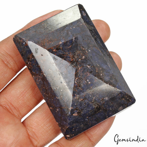 African Blue Sapphire Loose Gemstone, Color Enhanced — 66 x 44 x 28 mm, 930 Ct, Africa