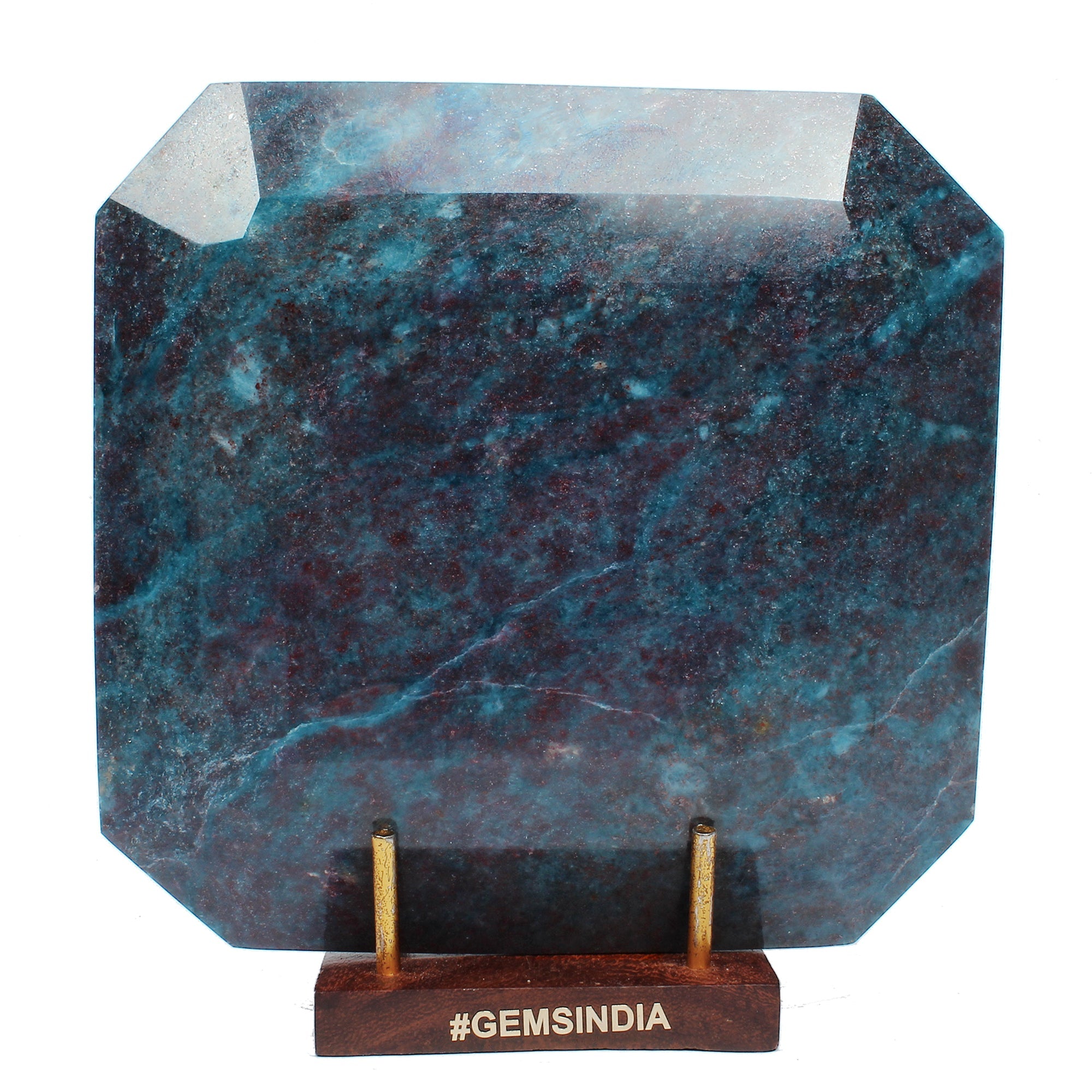 3.6 Kg Natural Untreated Ruby Kyanite Huge Size Earth Mined Octagon Cut Gemstone