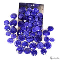 200 Ct/50 Pcs Natural Royal Blue USA Beryl Round Cut Loose Gems Lot for Jewelry