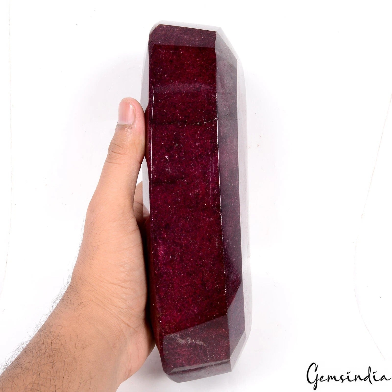 4.4 Kilo Natural Huge Red Ruby 8.75 in Oval Cut Earth Mined For Gallery Stone