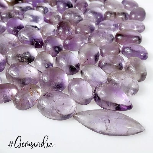 Amethyst Cabochon, Untreated, Purple — 9mm to 29mm, 500 Ct, Madagascar