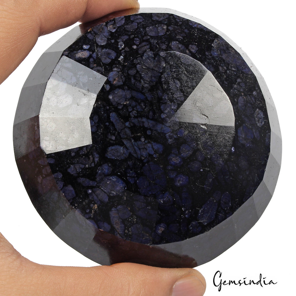 Museum Size 2400 Ct Natural African Dark Blue Sapphire Round Earth mined Gems