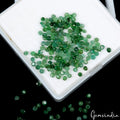 17.30 Cts/202 Pcs Natural Untreated Colombian Green Emerald Round Cut Gems Lot