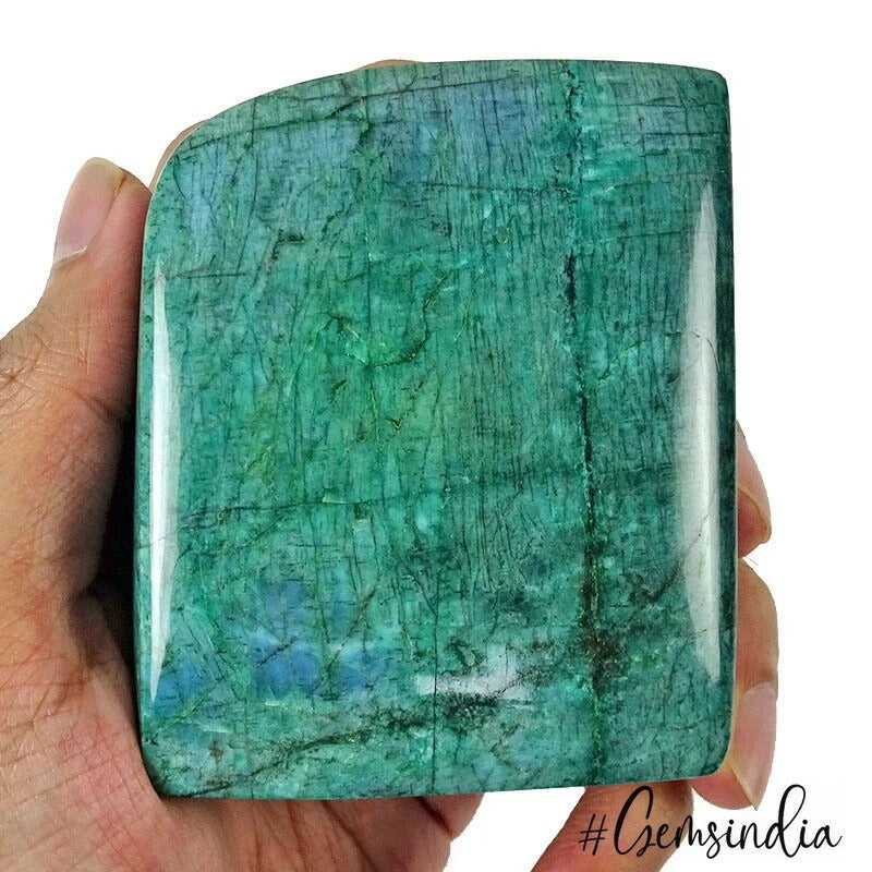 Certified 2620 Cts Natural Brazilian Green Emerald Fancy Cab Huge Size Loose Gem