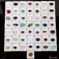 50 Pcs Estate Genuine Multi Gems Loose Multi Color Gemstones Collection w/ Boxes