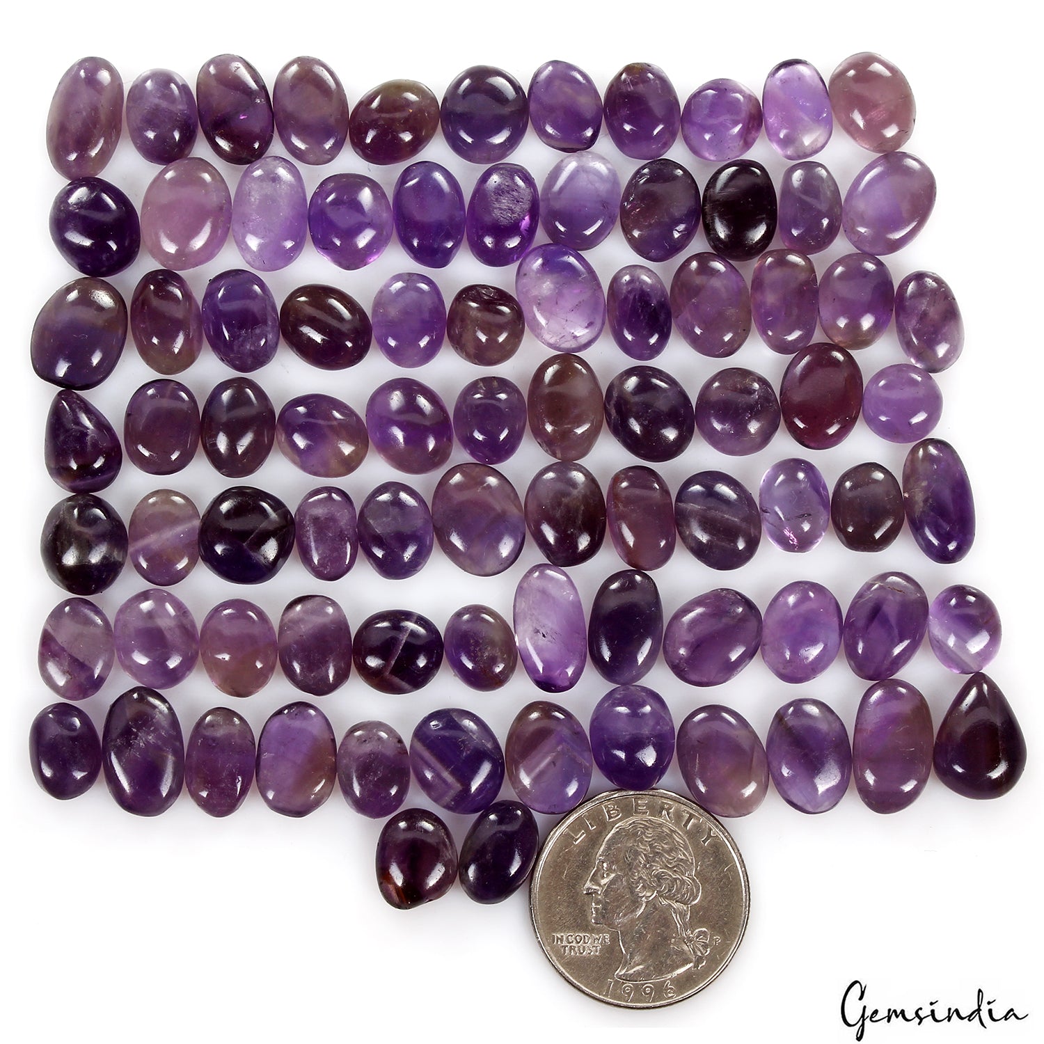 310 Ct Natural Untreated Rich Purple Amethyst Mix Cab Wholesale Gems Lot 83 Pcs