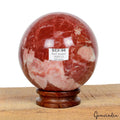 2600Ct Natural Dark Red Jasper Crystal Healing Mineral Sphere Ball Huge Gem 69mm