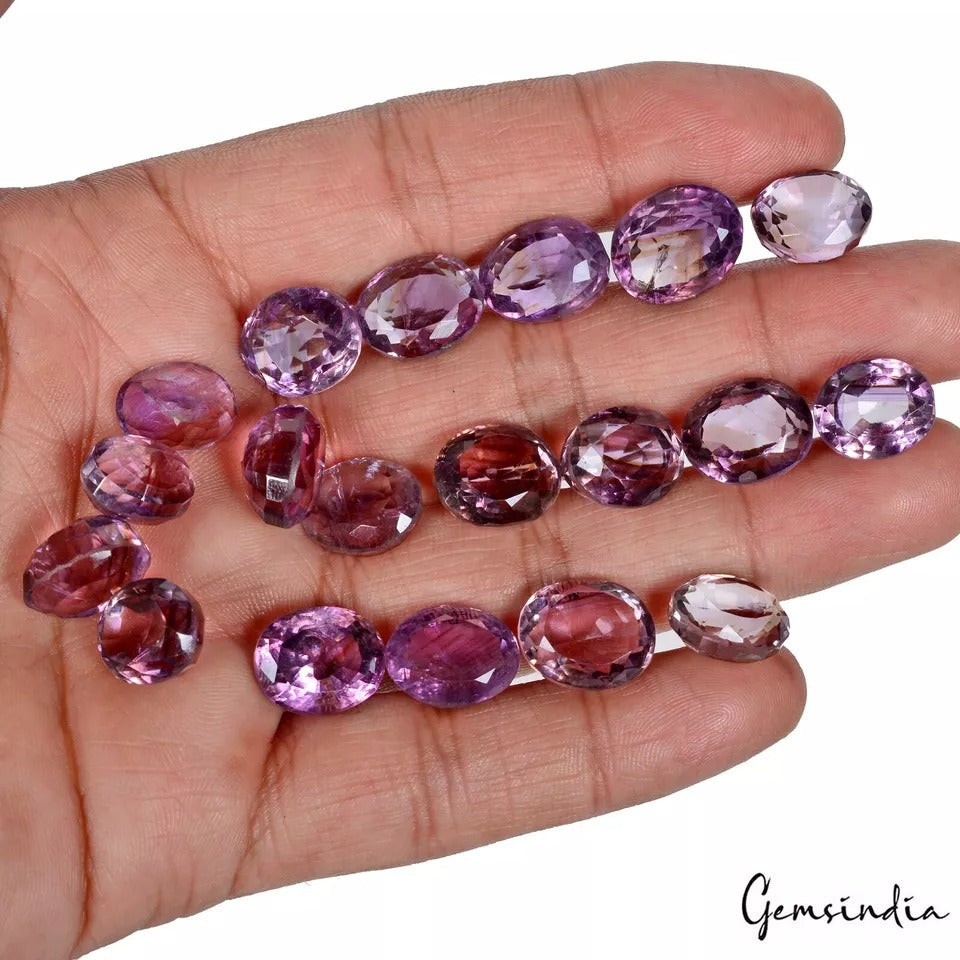 Amethyst Lot, Loose Gemstone, Untreated — 19 Pieces, 12mm to 15mm, 172 Ct, Brazil