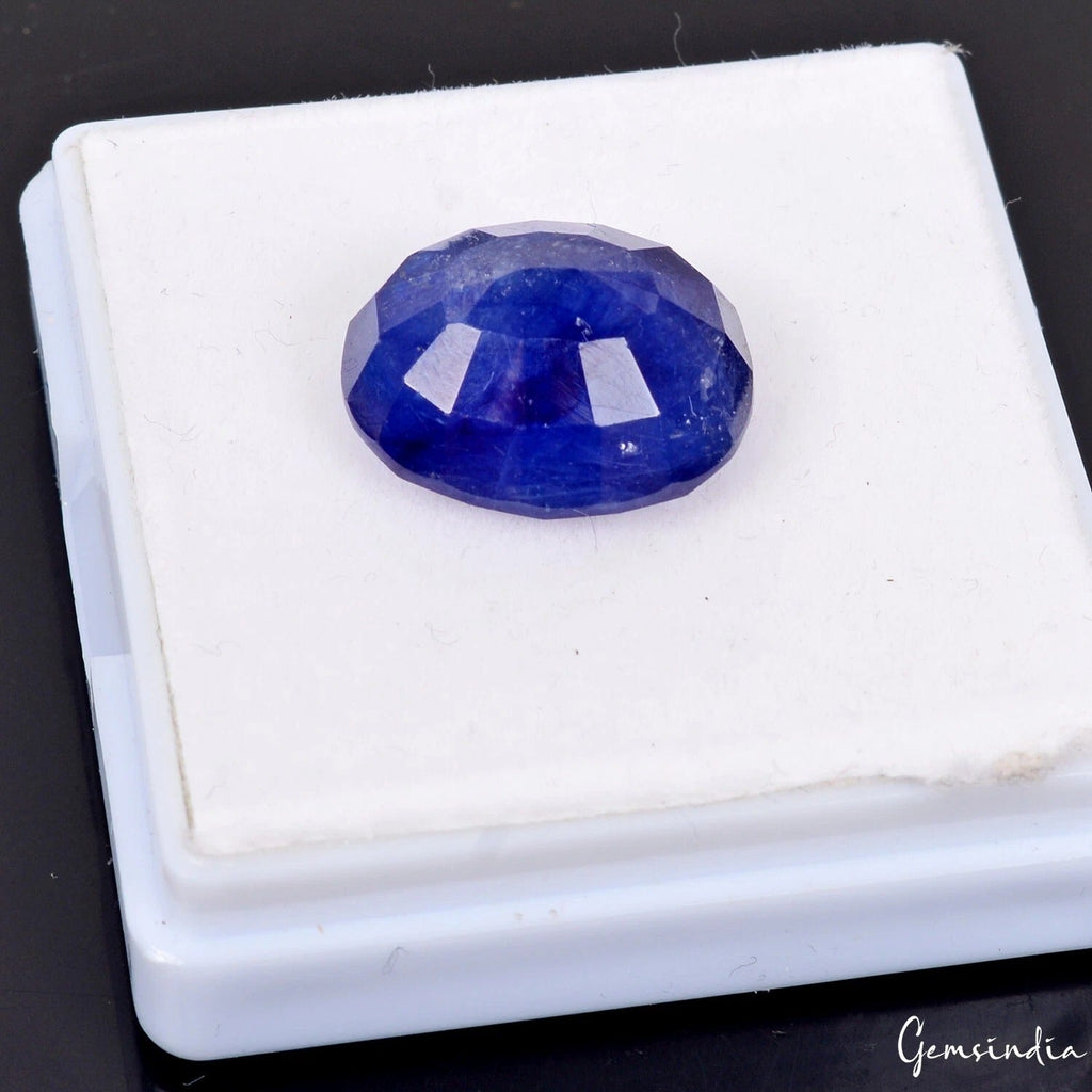 18.80 Ct 16x14mm Natural Ceylon Royal Blue Sapphire Oval Loose Certified Stone