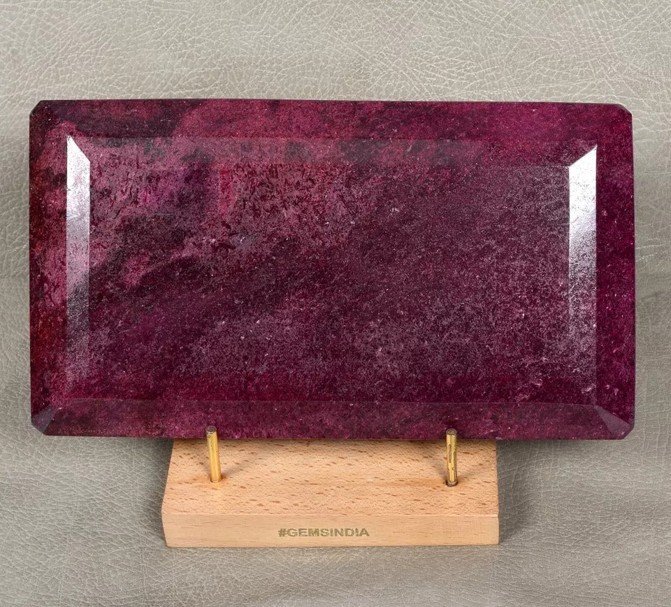 Ruby Loose Gemstone, Color Enhanced, Red — 9.2x5.1x2.3 Inches, 28100 Ct (5.62 Kg), Madagascar
