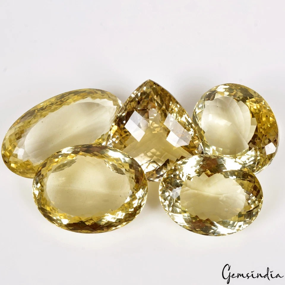 Citrine Loose Gemstone, Untreated — 21mm to 30mm, 250.90 Ct, Brazil