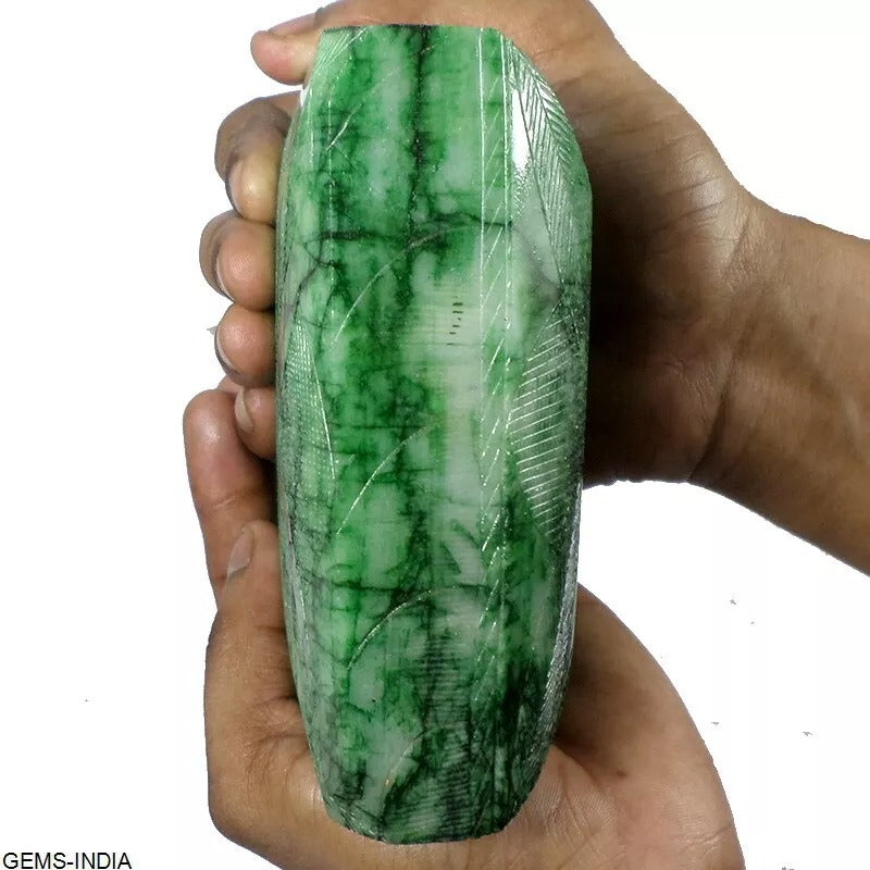 Certified 6000 Cts Natural Green Brazilian Emerald Rectangular Museum Size Gems