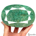 Museum Size 3860 Cts Natural Brazilian Green Emerald Oval Faceted Loose Huge Gem