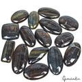 720 Ct/15 Pcs Natural Untreated Silky Tiger Eye Mix Cab Loose Wholesale Gems Lot