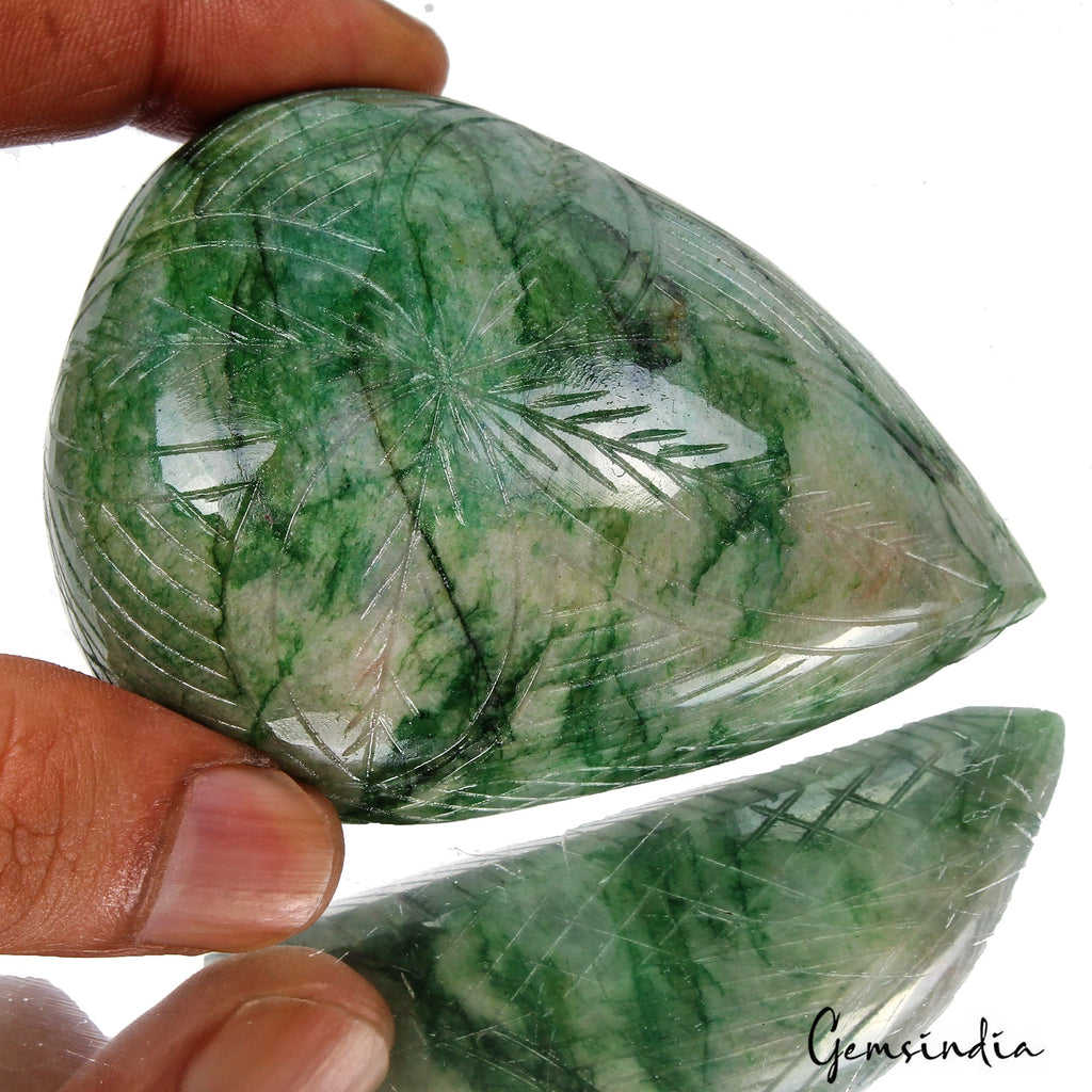 1000 Cts Green Brazilian Emerald Pear Cut Earth Mined Museum Size Loose Gemstone