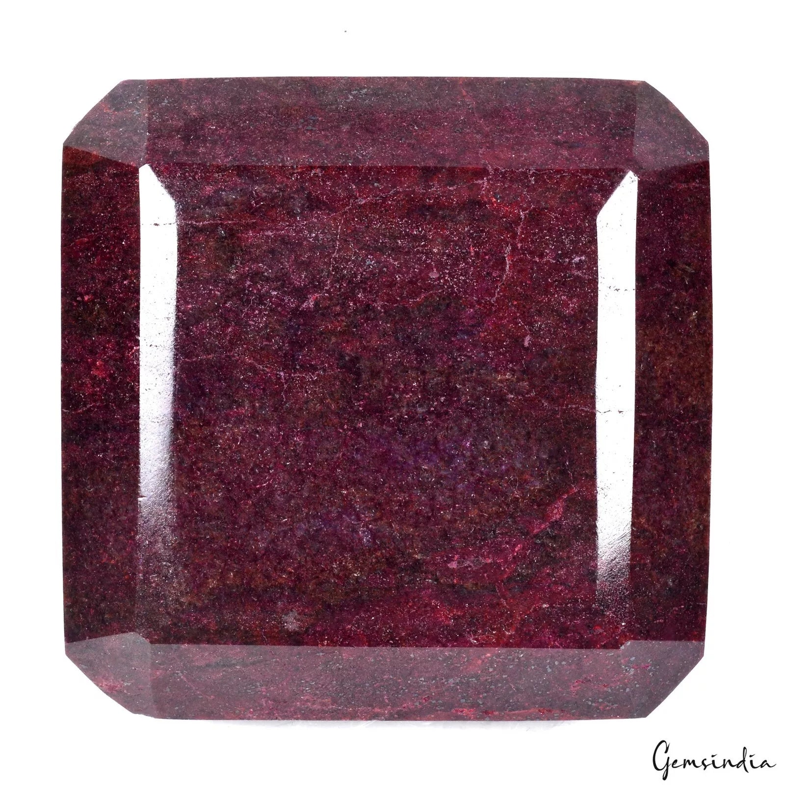 Ruby Loose Gemstone, Color Enhanced, Red — 3.7x3.7x1.9 Inches, 6050 Ct (1.21 Kg), Madagascar