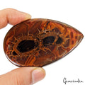 Untreated 173.80 Cts Natural Artistic Spider Web Pattern Septarian Pear Cab Gem