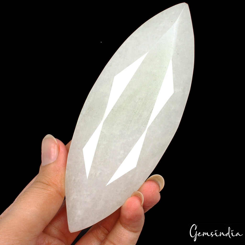 1170 Ct. Natural Untreated White Quartz Marquise Cut Huge Size Earth mined Gems