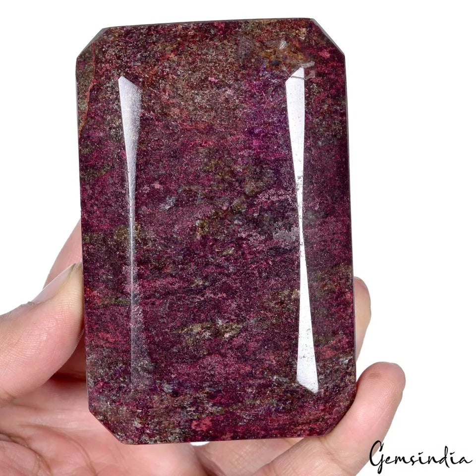 Ruby Loose Gemstone, Color Enhanced, Red — 3.75X2.4X1.9 Inches, 3550 Ct (0.71 Kg), Africa