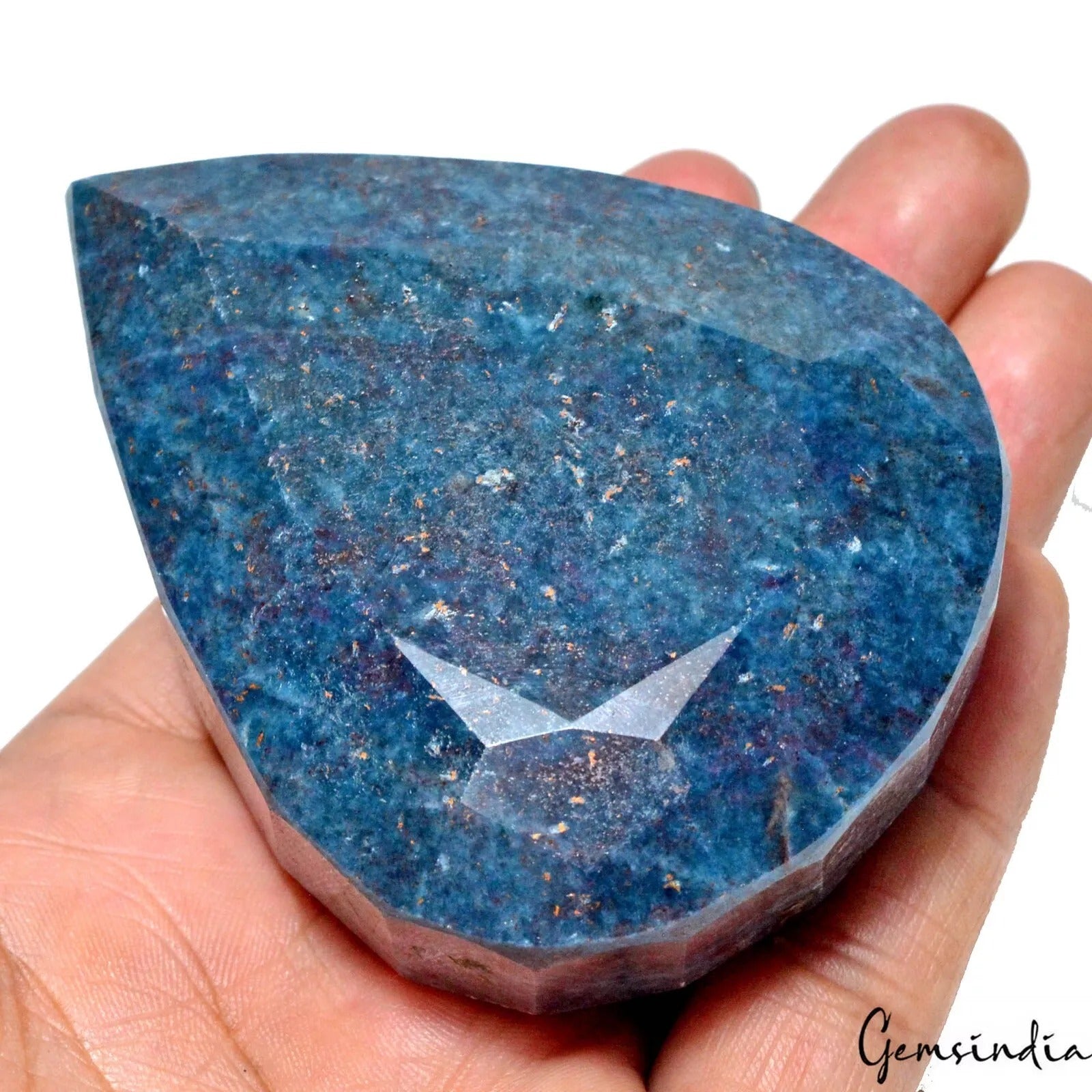 Kyanite Loose Gemstone, Pear Cut, Untreated — 81x64x37 mm, 1750 Ct, Madagascar