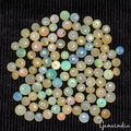 64.90 Ct/108 Pcs Natural Multi Shine Ethiopian Opal Loose Drill Bead Gem