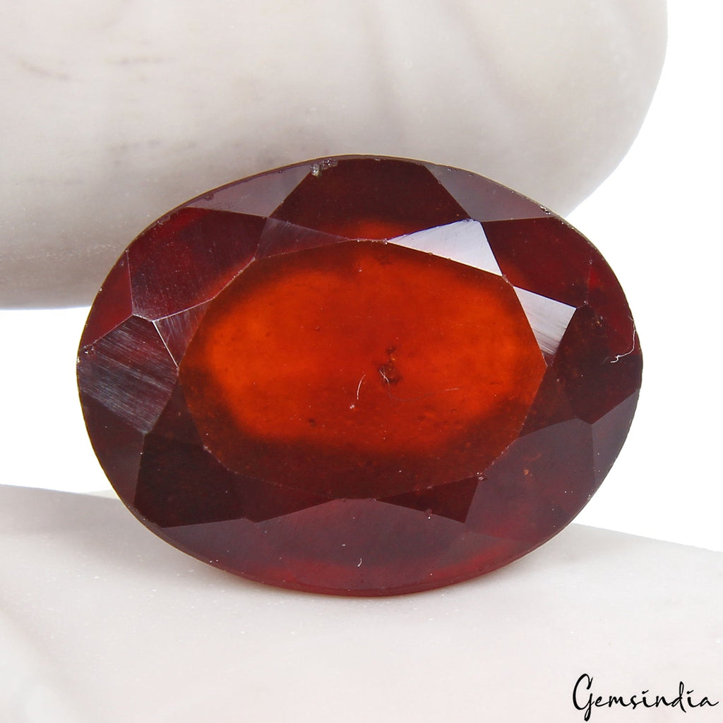 7.80Ct Natural Hessonite Garnet Oval Cut IGL&I Certified Huge Top Grade Gemstone