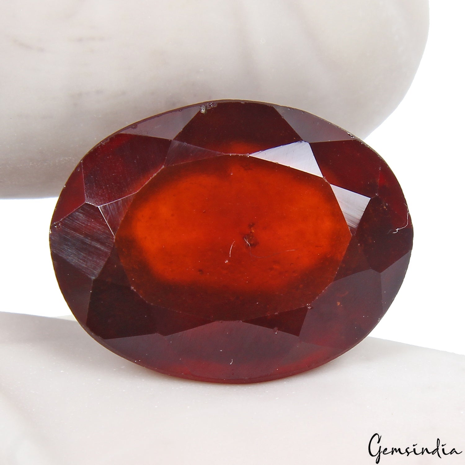 7.80Ct Natural Hessonite Garnet Oval Cut IGL&I Certified Huge Top Grade Gemstone