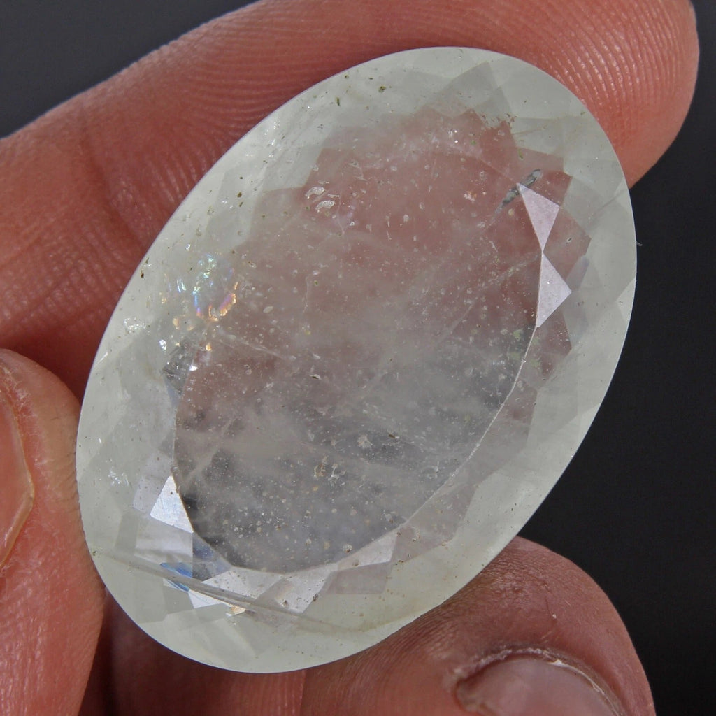 IGL&I Certified 40.80 Cts Natural Brazilian Untreated Blue Aquamarine Oval Gem