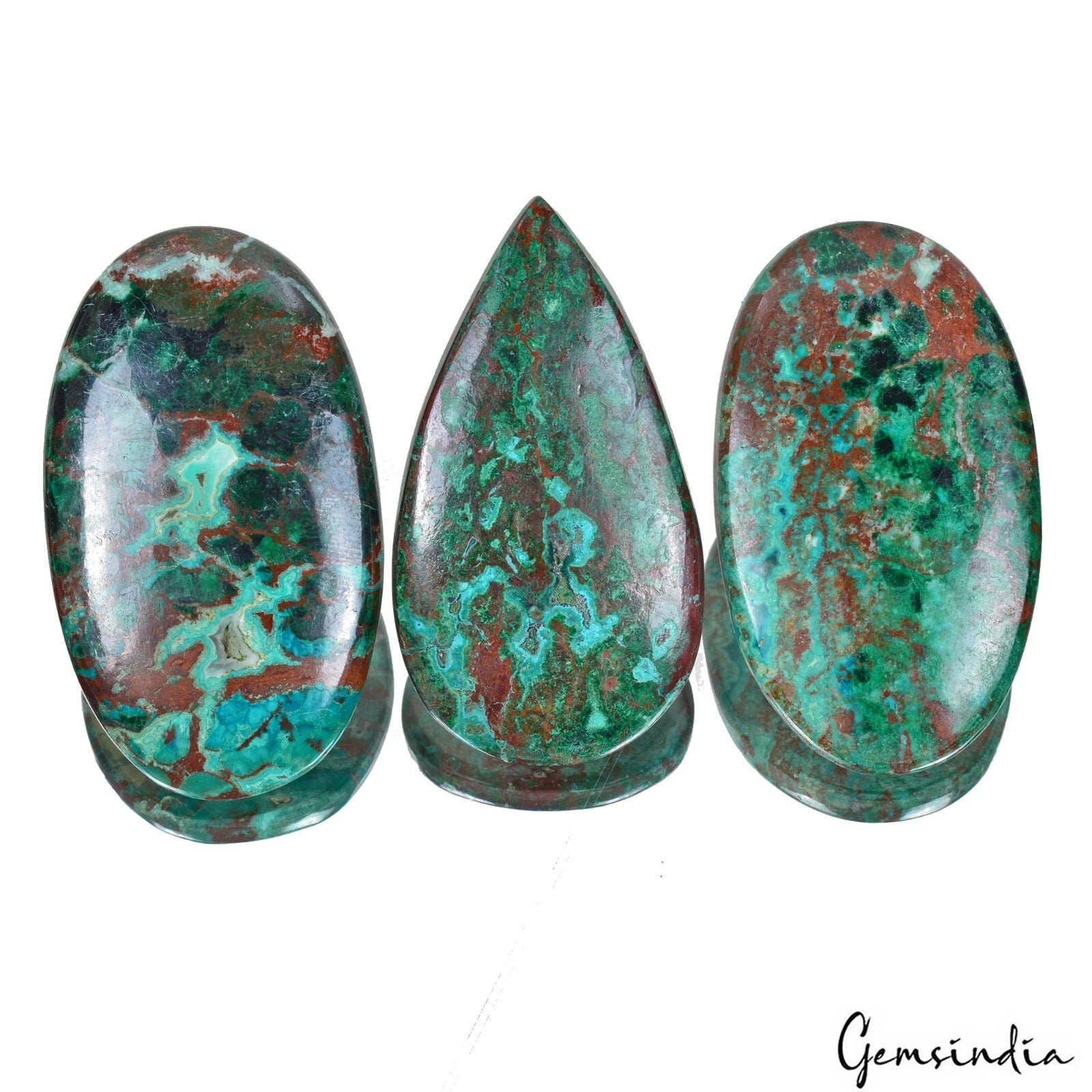 Natural Azurite Chrysocolla Mix Cabochon High Grade Loose Gemstones~ 159.70 Cts