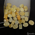 440 Ct Natural Untreated Yellow Beryl Mix Cut Faceted Gems Lot 32 Pc For Jewelry
