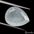 9.90 Cts Natural Blue Green Aquamarine Pear Cut Loose Unheated Brazil Gemstone