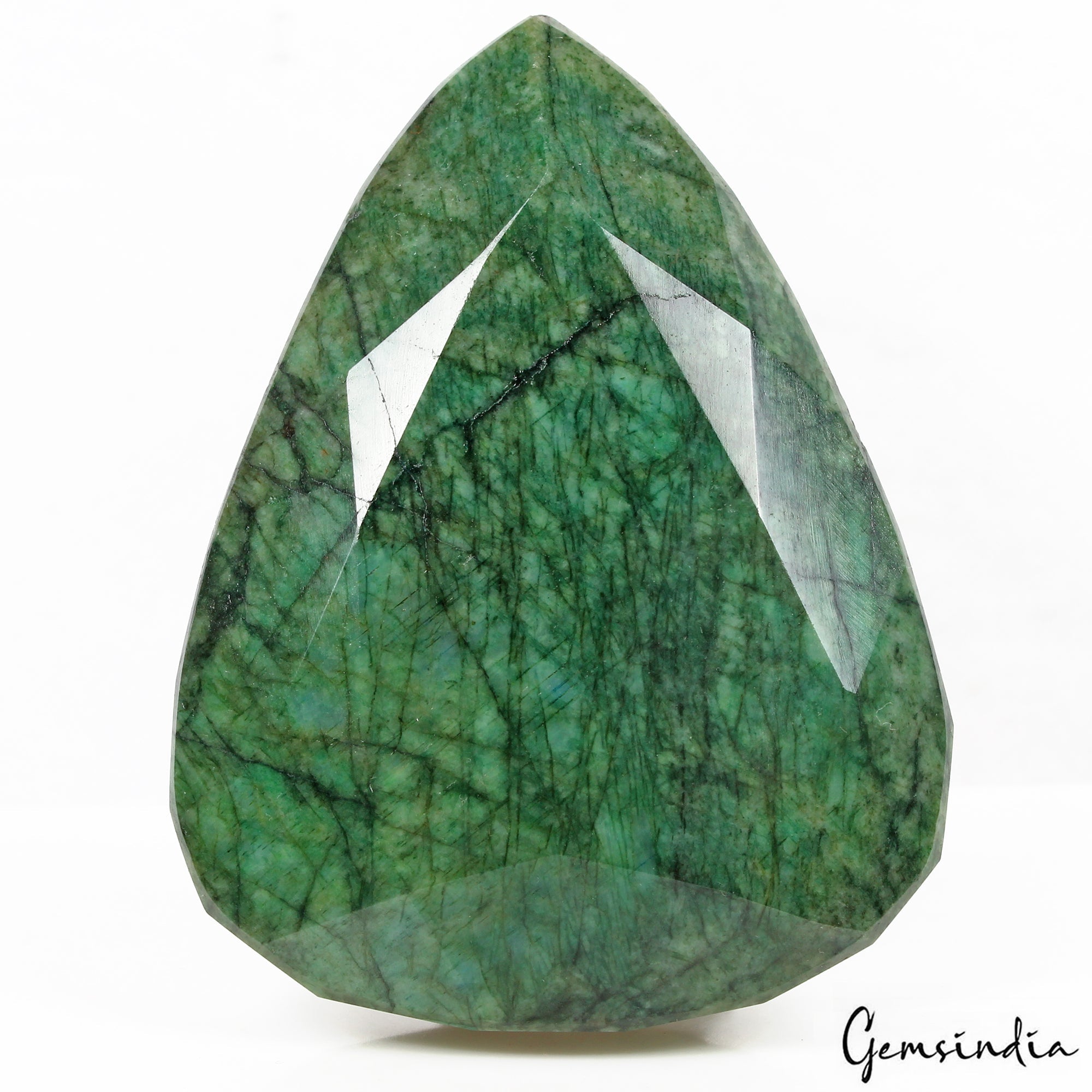 900 Cts Natural Brazilian Green Emerald Pear Faceted Huge Loose Earth Mined Gem