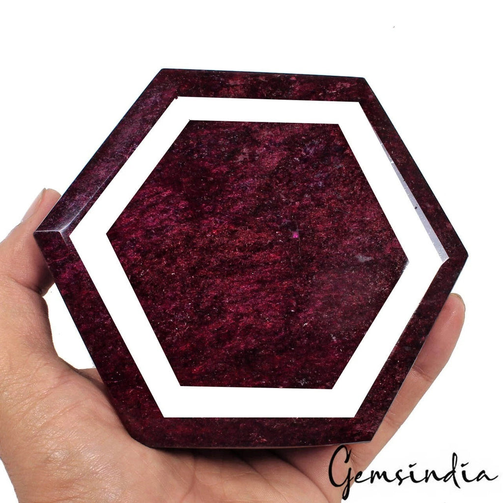Huge 1.36 Kilo Red Ruby Hexagon Excellent Cut Earth Mined Museum Size Loose Gems