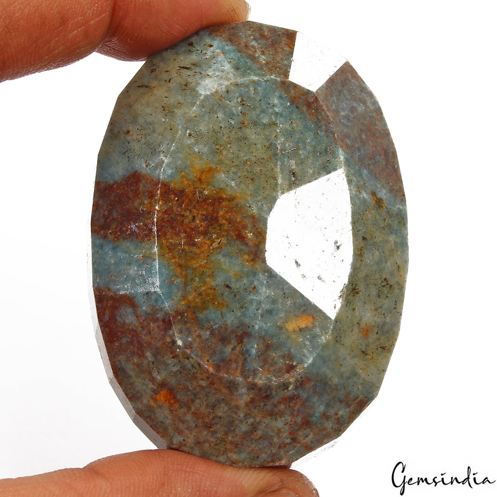 670Ct Natural Untreated Bi Color Kyanite Oval Faceted Huge Loose Earth Mined Gem