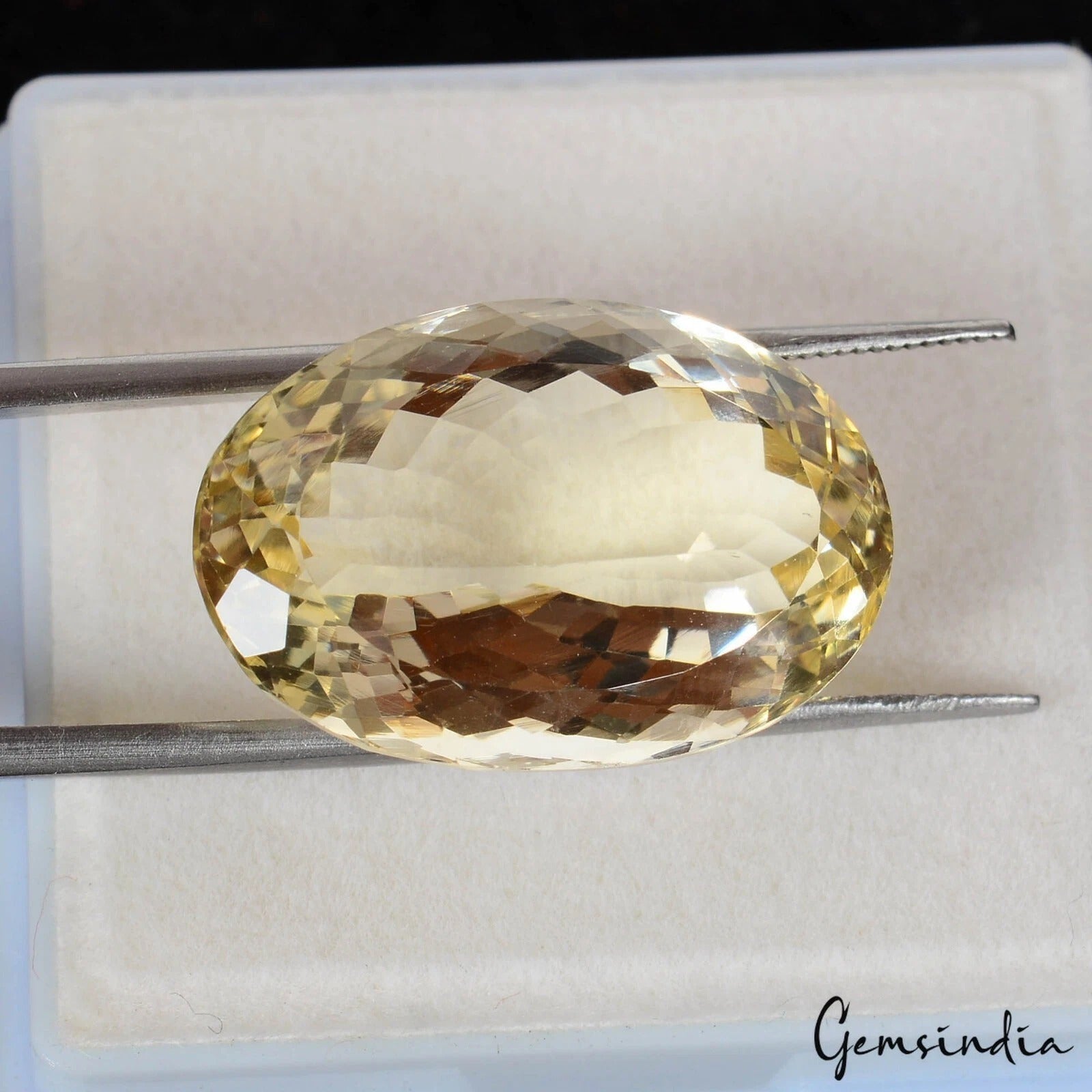 25.30 Ct Natural Yellow Citrine Oval Cut Loose Huge Untreated Clean Gemstone