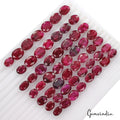 480 Ct Natural Red Pink Beryl Oval Faceted Loose Wholesale Gemstone Lot 54 Pcs