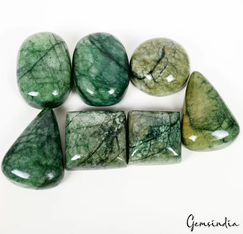 6630 Ct Natural Brazilian Green Emerald Huge Size Mix Cab Earth Mined Gemstones