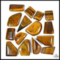 1500 Cts Natural Brown Tiger Eye Loose Assorted Cabochon 26-47mm Gemstones Lot