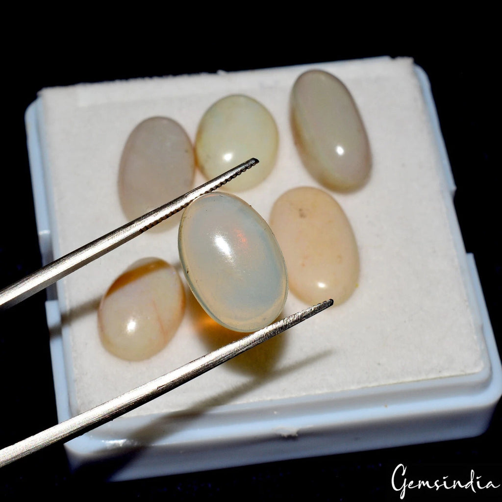 Australian Opal Cabochon, Oval Cabochon, Untreated — 12mm to 16mm, 26.50 Ct, Australia