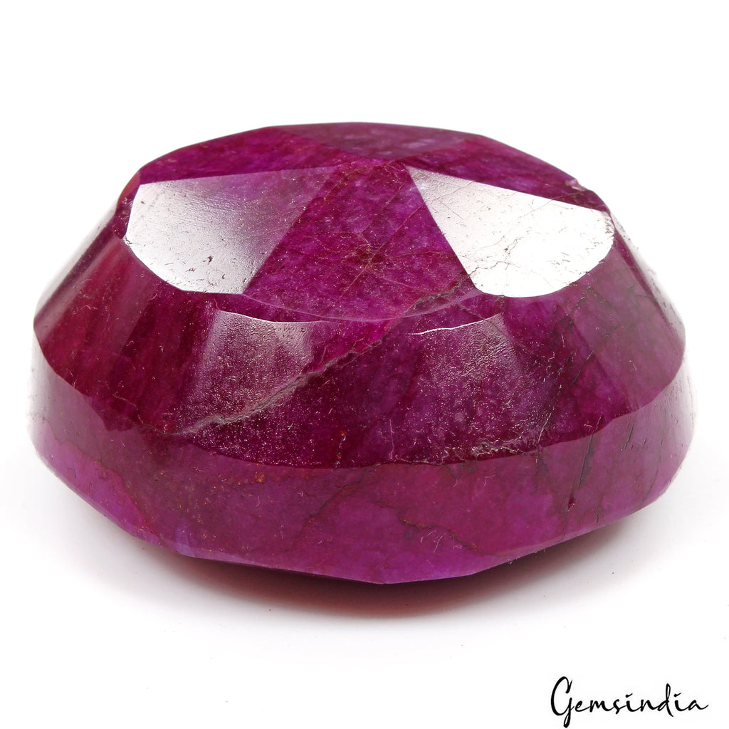 930 Ct Natural Pink Red USA Beryl Bixbite Round Cut Faceted Earth Mined Gemstone