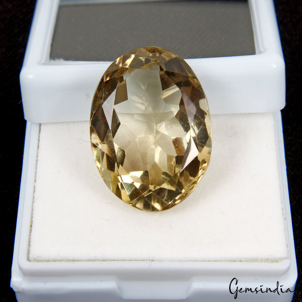 VVS 34.80Ct Natural Citrine Oval Cut Loose Untreated Brazil Gemstone For Jewelry