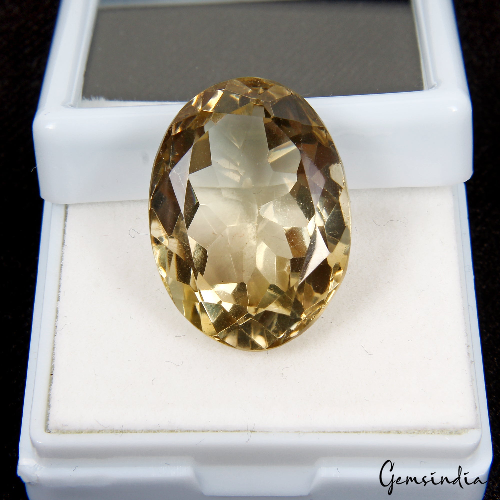 VVS 34.80Ct Natural Citrine Oval Cut Loose Untreated Brazil Gemstone For Jewelry