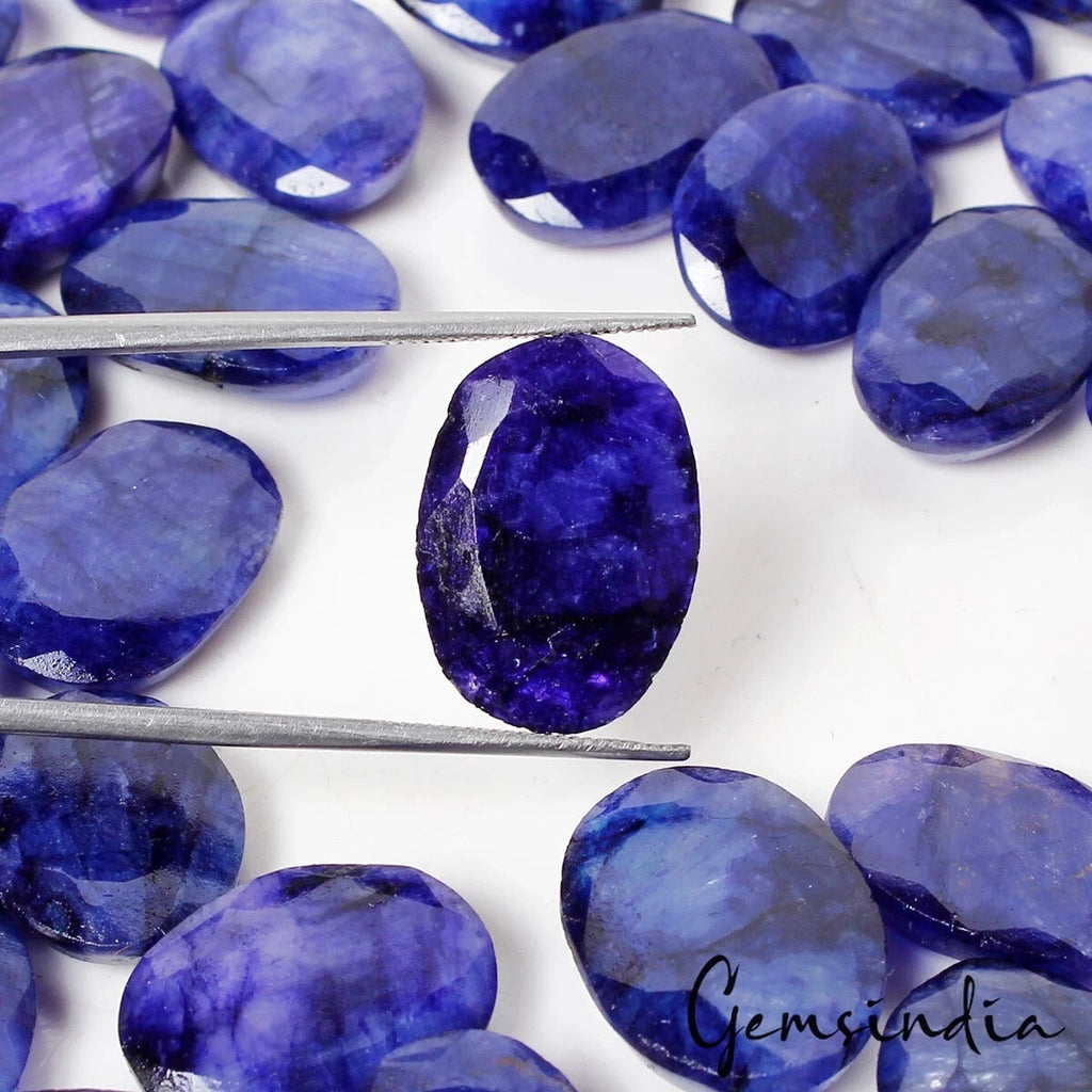 650 Cts Natural Blue Beryl 15-19mm Oval Cut Loose Gemstones Lot for jewelry~61Pc
