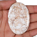 180.00 Ct Natural Untreated White Buffalo Turquoise Oval Cab Gems For Jewelry