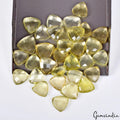 Natural Lemon Quartz Trillion Checker Cut Loose Gemstones 32Pcs 11-14mm 146.50Ct