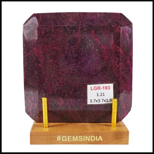 1.2 Kilo Natural Red Ruby Huge Octagon Faceted Madagascar Museum size Gemstone